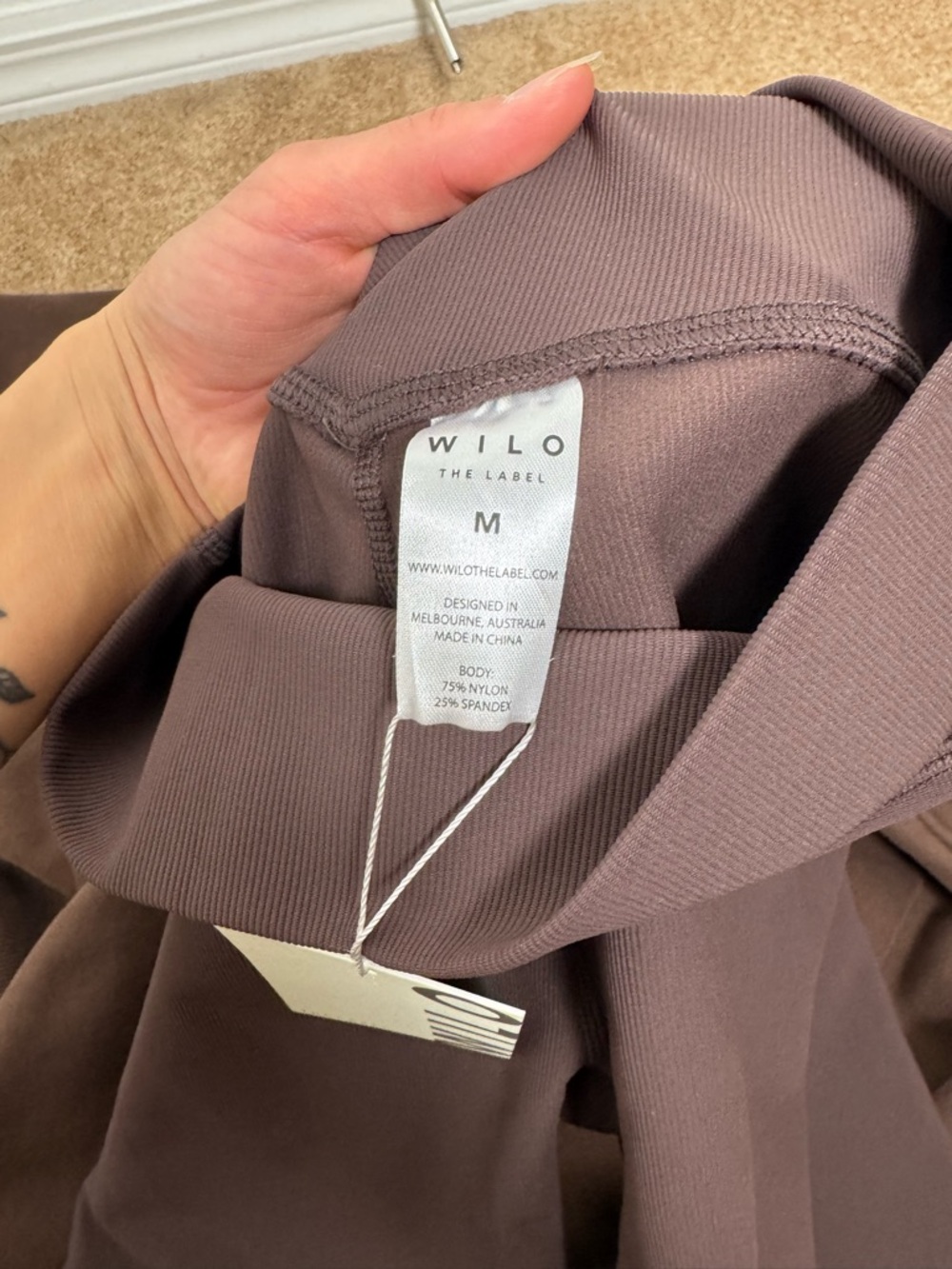 Wilo the Label Brown Hoodie and Ribbed Leggings Wellness Club Set - Picture 4 of 16
